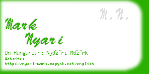 mark nyari business card